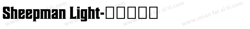 Sheepman Light字体转换